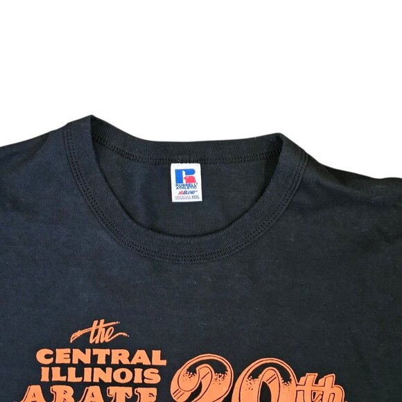 VTG Y2K Motorcycle ABATE‎ Charity Bash Tshirt Central Illinois Black Sz 3X Biker - Picture 4 of 12